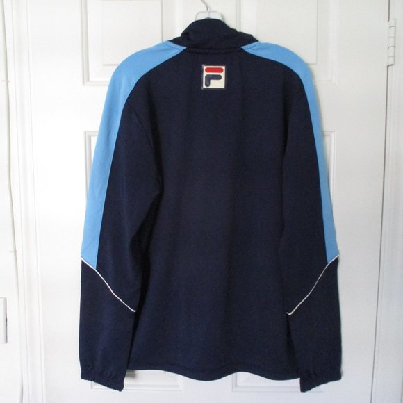 FILA Mens L/S BNP Paribas Open Full Zip Navy Tennis Windbreaker - Size Large - Picture 4 of 4